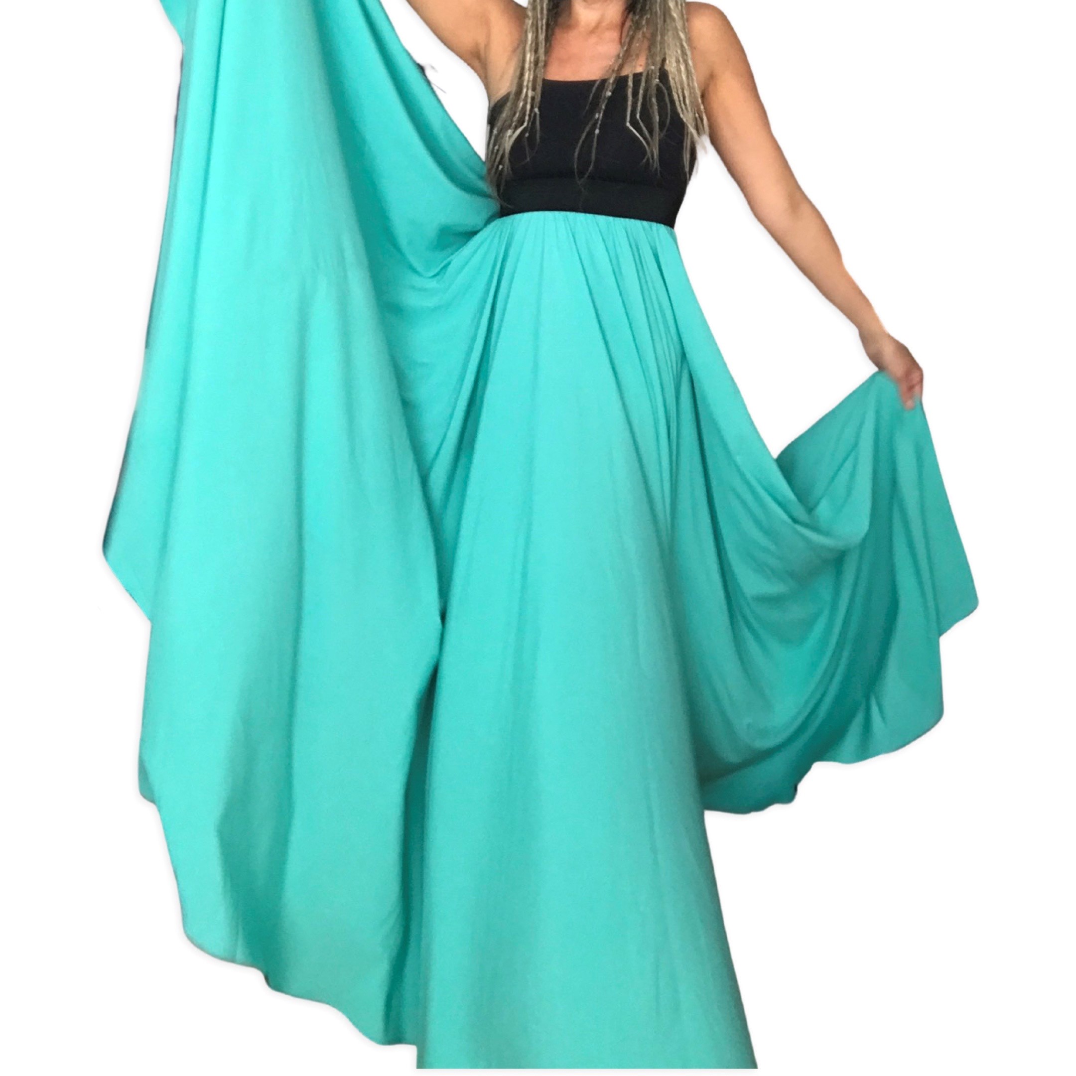 Dlouhé letní šaty BOROS DR-L-GR02